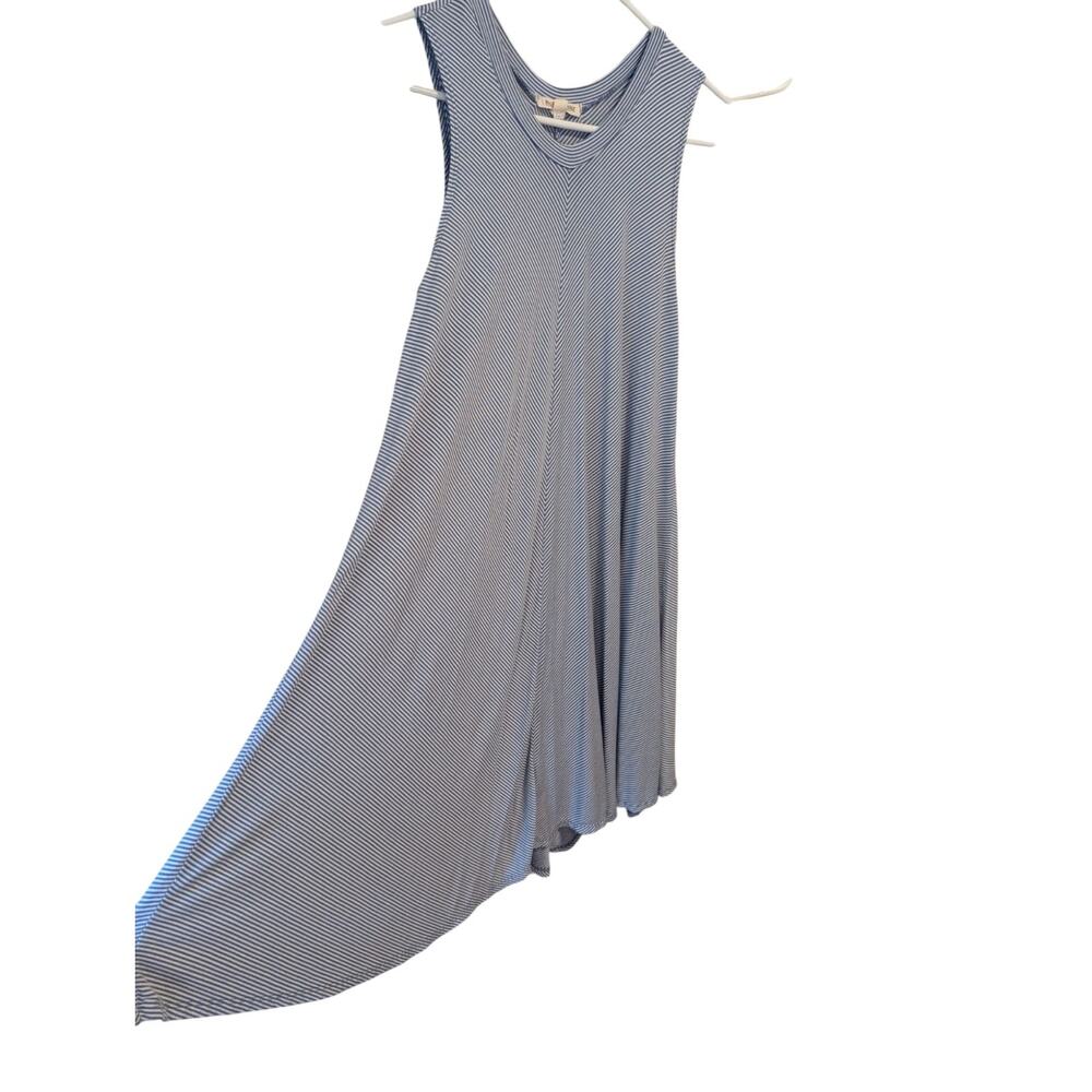 Rolla Coster Women’s Dress Blue White Stripe Swing Trapeze Casual Dress Size L